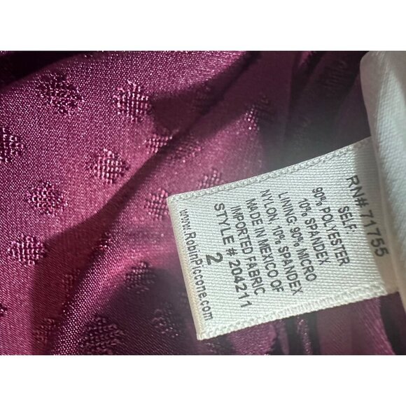 Robin Piccone Julianna Dot Ruffle Deep V-neck One-piece Swimsuit NWOT 2 - Picture 8 of 10